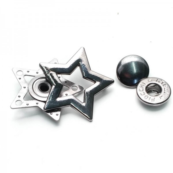 40 mm Snap Fasteners Button Star Shape  Е 1984