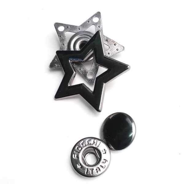 25 mm Coat Snap Star Shape Snap Button Е 1985