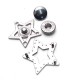 25 mm Coat Snap Star Shape Snap Button Е 1985
