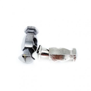 Metal cord lock single hole 24 mm E 649