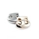 18 mm Metal stopper double hole moon shape E 694