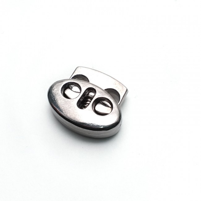 18 mm Metal stoper çift delikli ay şekil E 694 18 mm Metal stoper çift delikli ay şekil E 694
