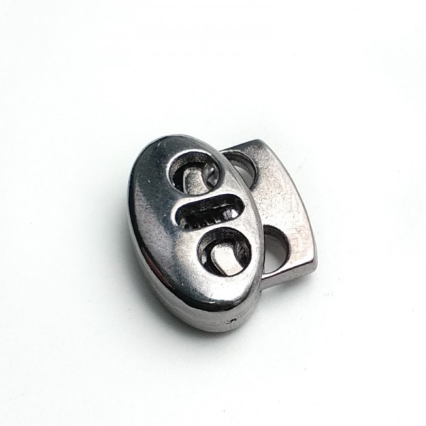 18 mm Metal stopper double hole moon shape E 694