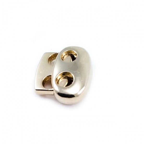 18 mm Metal stopper double hole moon shape E 694