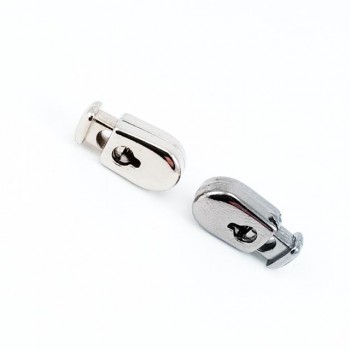 18 mm Metal Stopper Single Hole Cord Entry 4 mm E 827