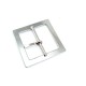 Square zinc metal buckle 41 mm E 124