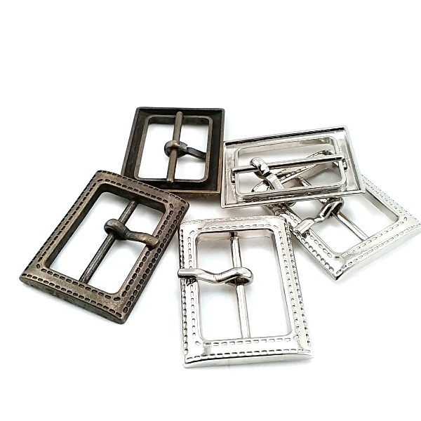 Clothing - Rectangular plain buckle zamak metal 26 mm E 1576