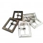 34 mm Clothing - Rectangular plain buckle zamak metal  E 1576