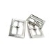 Clothing - Rectangular plain buckle zamak metal 26 mm E 1576