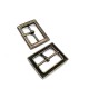 Clothing - Rectangular plain buckle zamak metal 26 mm E 1576