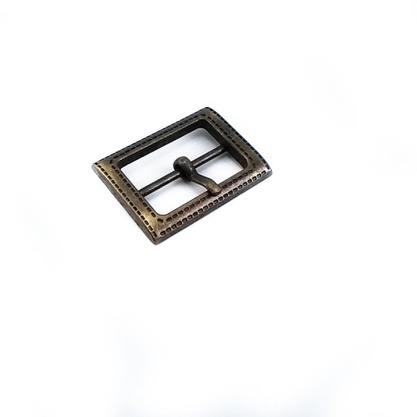 Clothing - Rectangular plain buckle zamak metal 26 mm E 1576