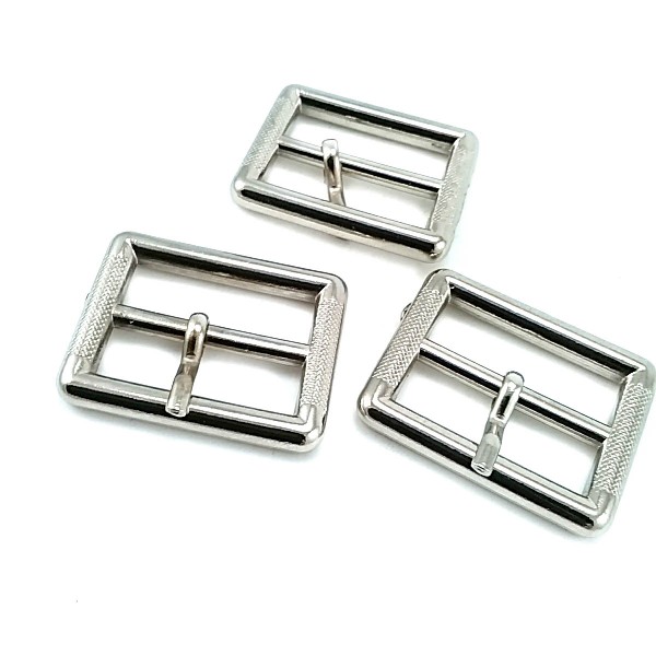 Metal buckle rectangular belt and adjustment buckle 22 mm E 1588