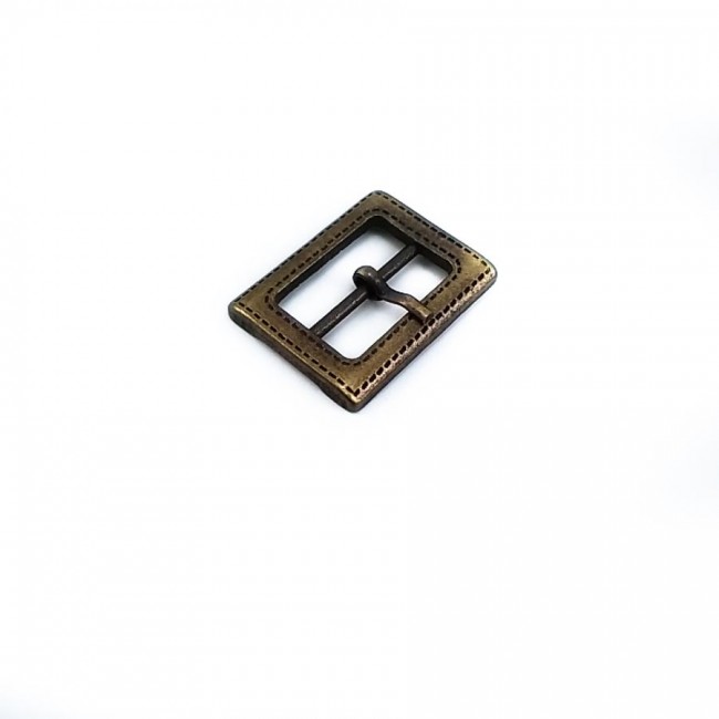 Dikdörtgen desenli metal toka 20 mm E 484 Dikdörtgen desenli metal toka 20 mm E 484