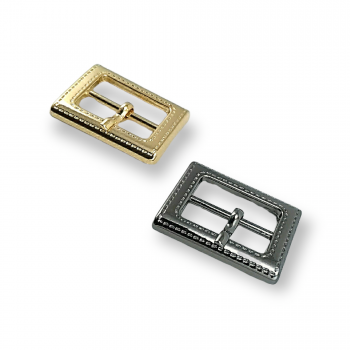 20 mm Center Bar Buckle  Edge Patterned E 484