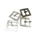 17 mm plain square metal buckle E 652