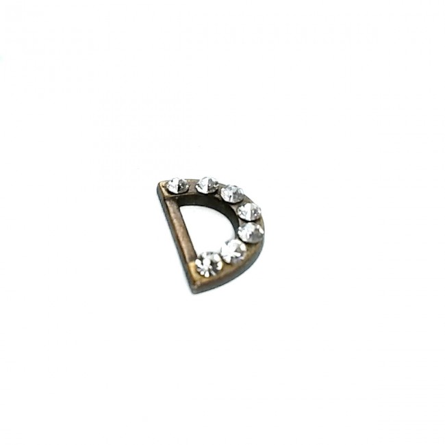 12 mm Taşlı Metal D Toka E 1166 12 mm Taşlı Metal D Toka E 1166
