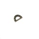 12 mm Metal D Buckle E 1166