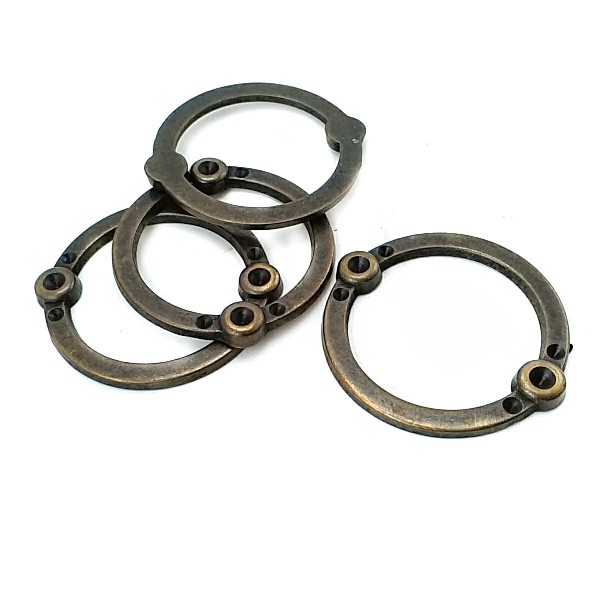 Metal Stone & Enamel Ring Buckle 36 mm E 142