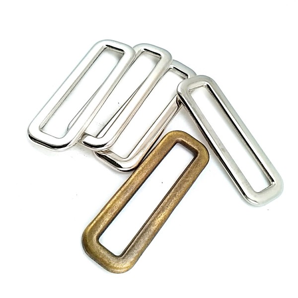 4 cm Rectangle Metal Frame Buckle Zamak Buckle E 1514