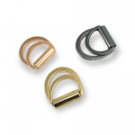 ▷ Double D Ring Buckle 23 mm Metal Adjusting Buckle and Belt Buckle