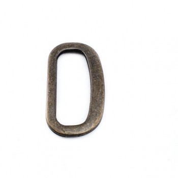 D toka - oval metal toka 22 mm E 1968
