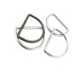 Metal D Ring buckle - Bag and clothing zamak accessory 4,1 cm E 1981