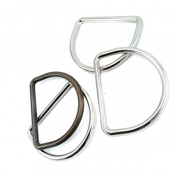 4,1 cm Metal D Ring buckle - Bag and clothing zamak accessory E 1981