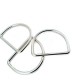 Metal D Ring buckle - Bag and clothing zamak accessory 4,1 cm E 1981