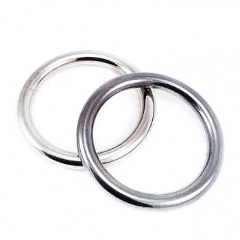 10Pcs Metal O Ring Buckle 20-55mm Overcoat Belt Clasp Round Flat