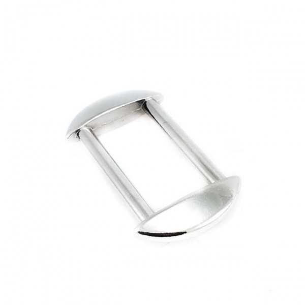 Oval edged frame - metal frame buckle 23 mm E 2068