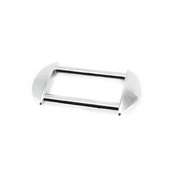 Oval edged frame - metal frame buckle 23 mm E 2068