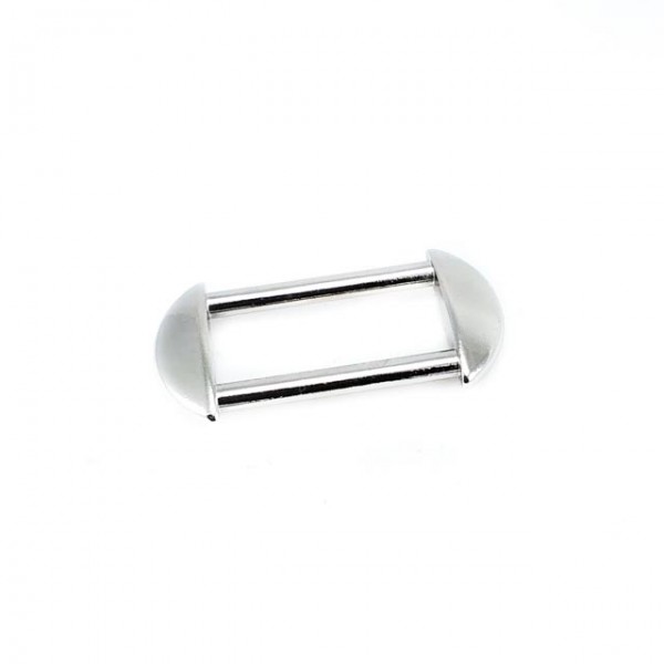 Oval edged frame - metal frame buckle 23 mm E 2068