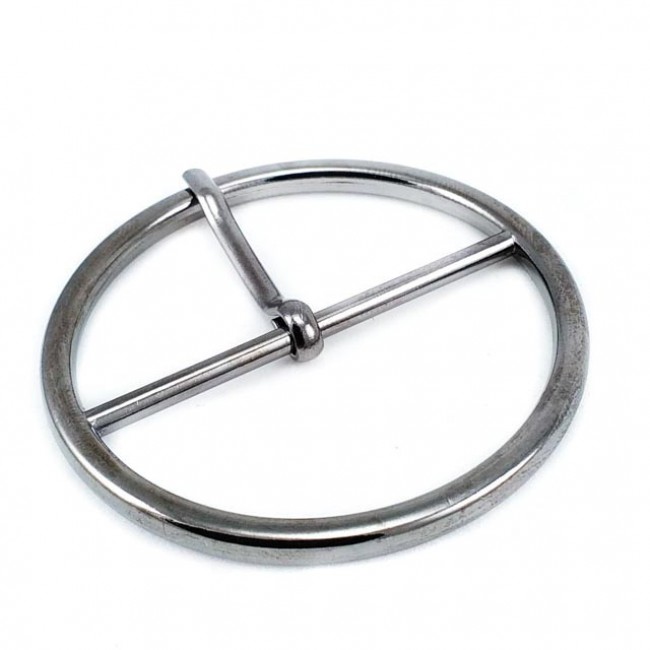 Metal toka - yuvarlak dilli halka toka 51 mm E 2082 Metal toka - yuvarlak dilli halka toka 51 mm E 2082
