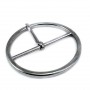 51 mm Metal buckle - center bar ring buckle E 2082