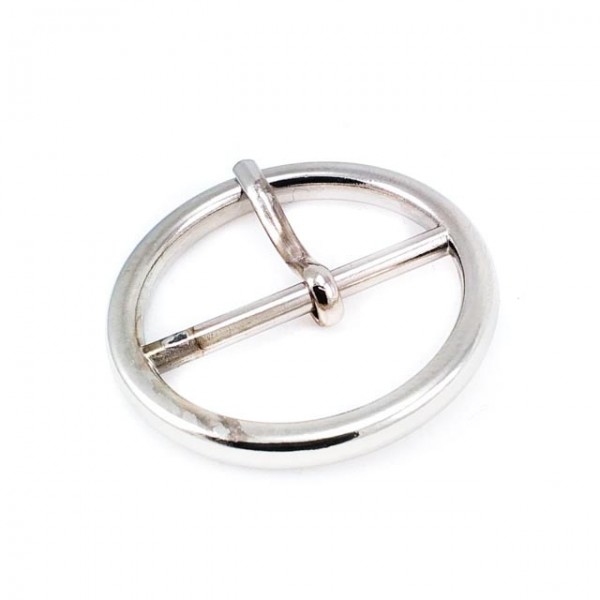 Metal buckle - center bar ring buckle 51 mm E 2082