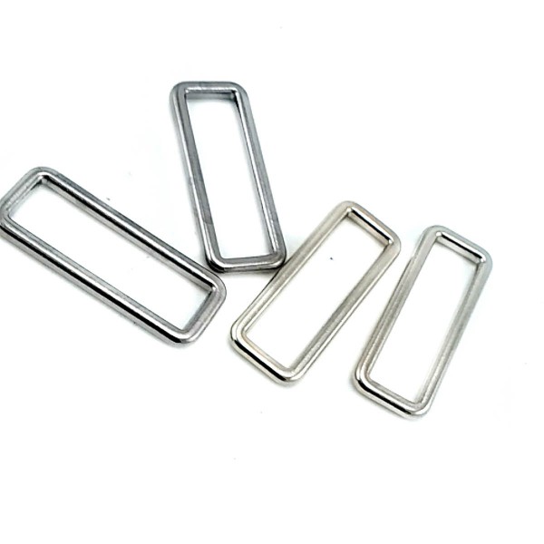 Rectangular frame - metal frame buckle 26 mm E 2093