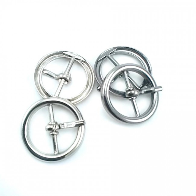 Metal Yuvarlak dilli halka toka 20 mm E 2129 Metal Yuvarlak dilli halka toka 20 mm E 2129