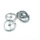 20 mm Metal Round Center Bar Ring Buckle E 2129