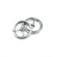 20 mm Metal Round Center Bar Ring Buckle E 2129