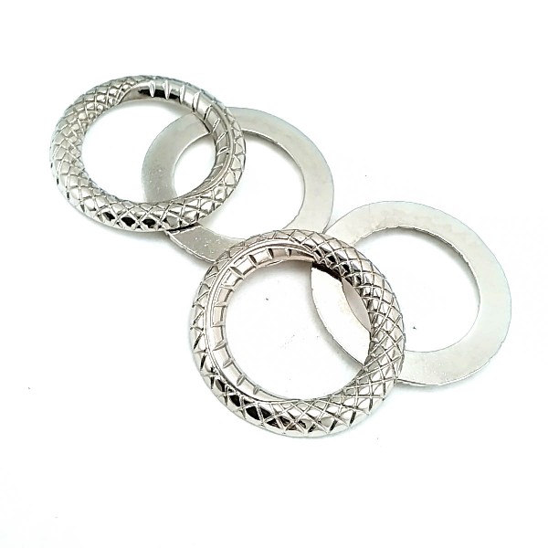 30 mm Snake Patterned Metal Ring Buckle E 357