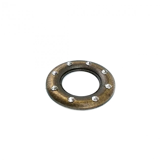 20 mm Cam Taşlı Metal "O" Toka E 514 20 mm Cam Taşlı Metal "O" Toka E 514