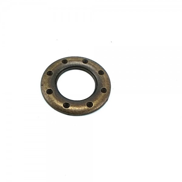 20 mm Glass Stone Metal "O" Buckle E 514