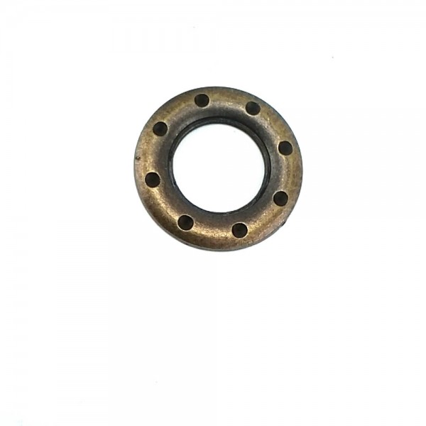 20 mm Glass Stone Metal "O" Buckle E 514