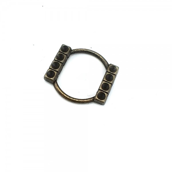 27 mm Glass Stone Decorated Accessory Buckle E 542