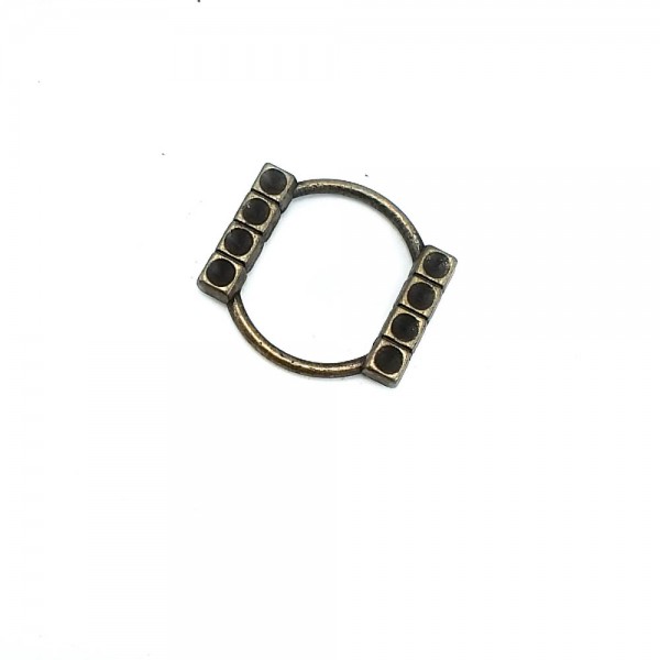 27 mm Glass Stone Decorated Accessory Buckle E 542