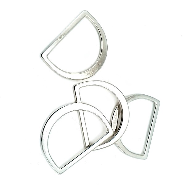 36 mm Plain Metal D Buckle E 764