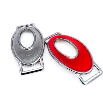 1 cm Metal Buckle - Enamelled Buckle - Ring Buckle  B 57