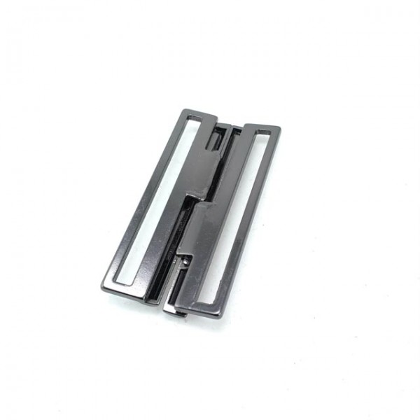 Sliding metal buckle 2 pcs - snap-on buckle - 64 mm E 961