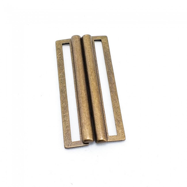Sürgülü metal toka 2 parça - geçmeli toka - 64 mm E 961 Sürgülü metal toka 2 parça - geçmeli toka - 64 mm E 961