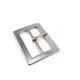 4 cm  Center Buckle Rectangular Plain Wide Edge Metal Buckle E 1237